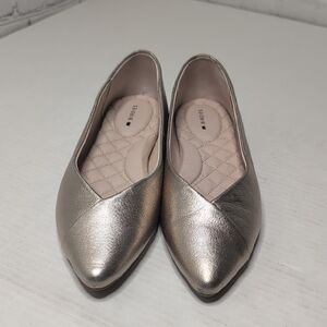 Birdies Goldfinch Pointed Toe Ballet Flats